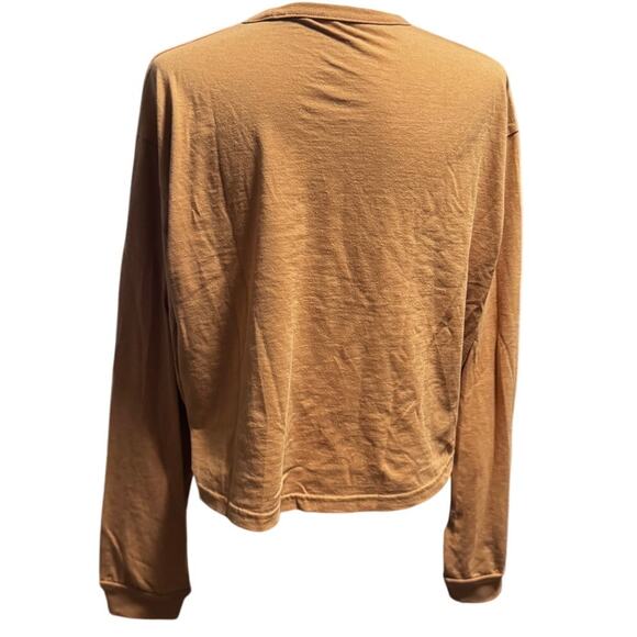 The North Face Women’s Cropped Long Sleeve Tee – Camel Brown – Size L - Picture 3 of 8